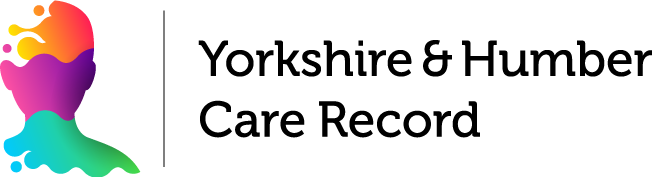 Black font logo of Yorkshire and Humber Care Record logo